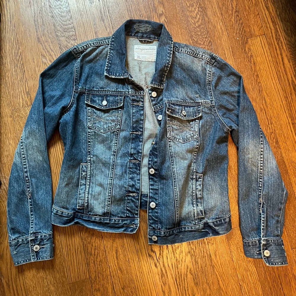 Aeropostale Jean Jacket XL .100% cotton .